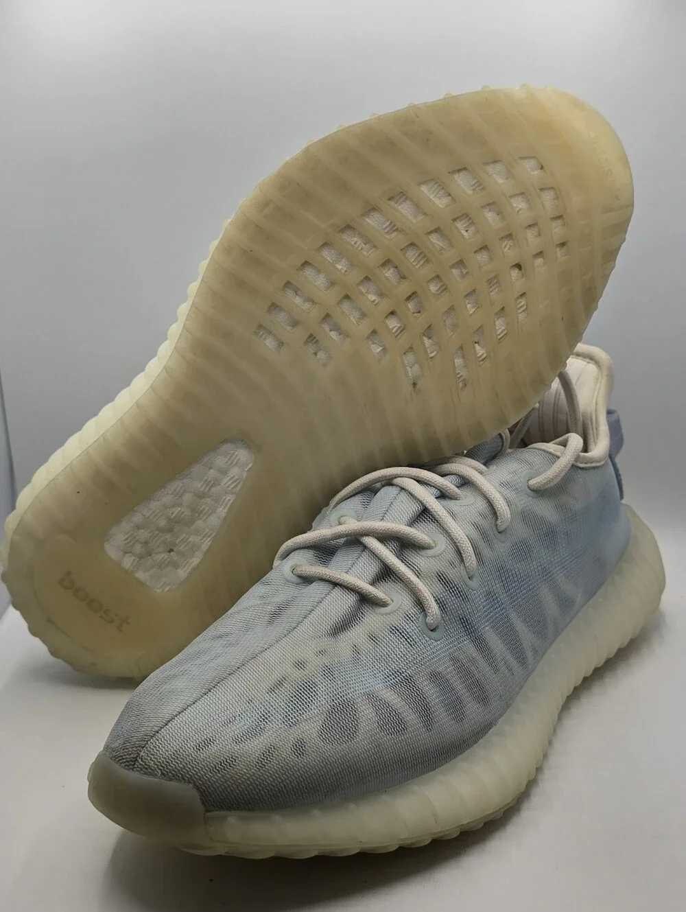 Adidas Yeezy Men's Boost 350 V2 Blue Mono Ice GW 2869 Sneakers Size US 7